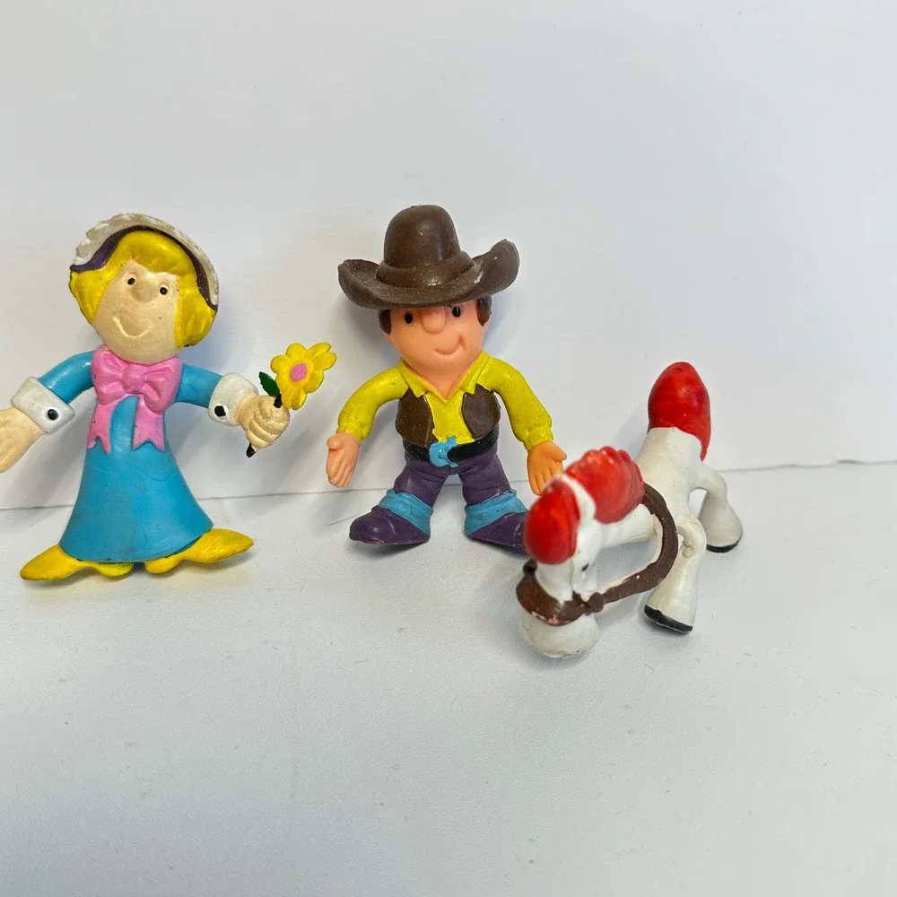 TDQTA Imperial Bendy Figures Set 5pc Hong Kong Western Cowboy Multicolor‎ Fair